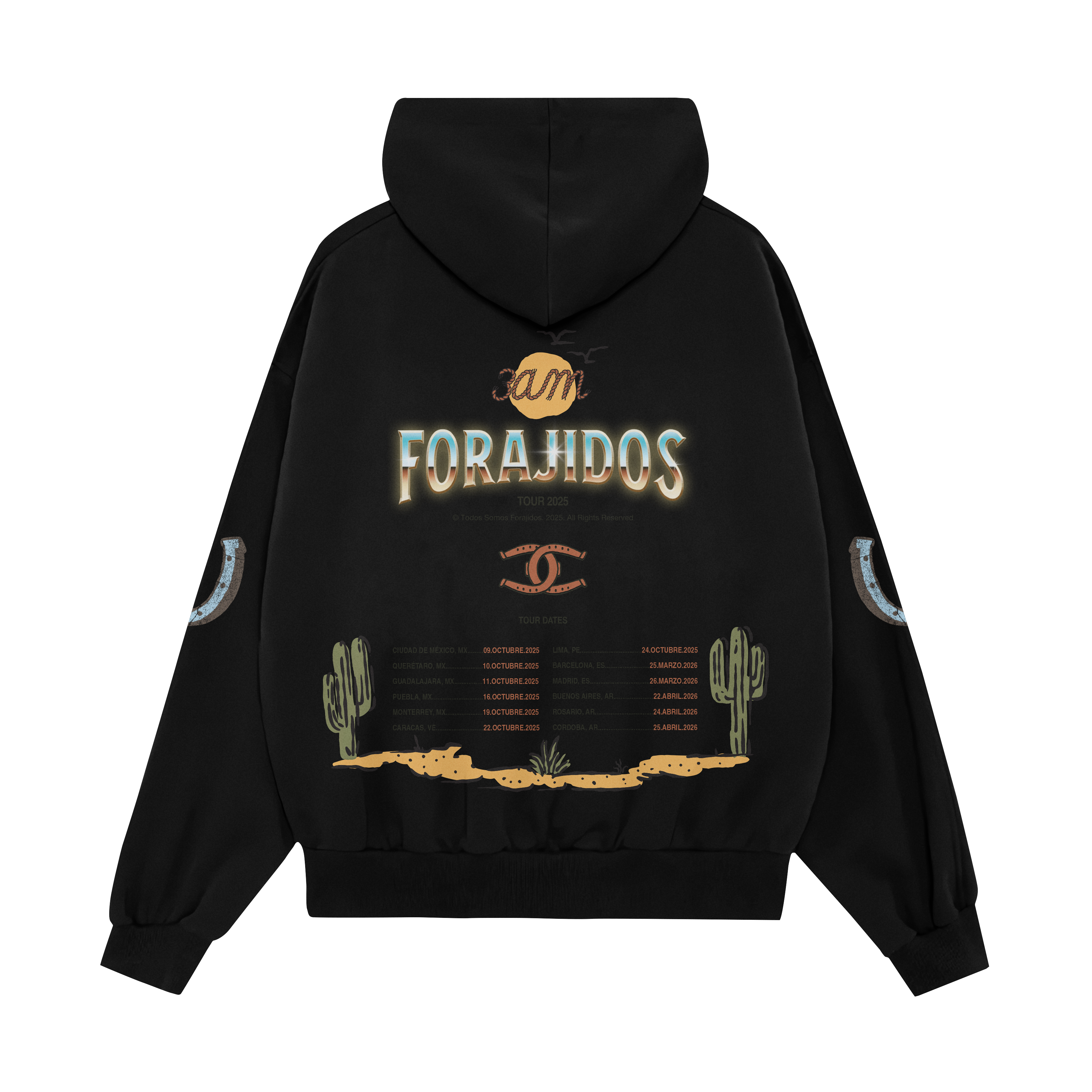 Hoodie Worldwide Tour Black