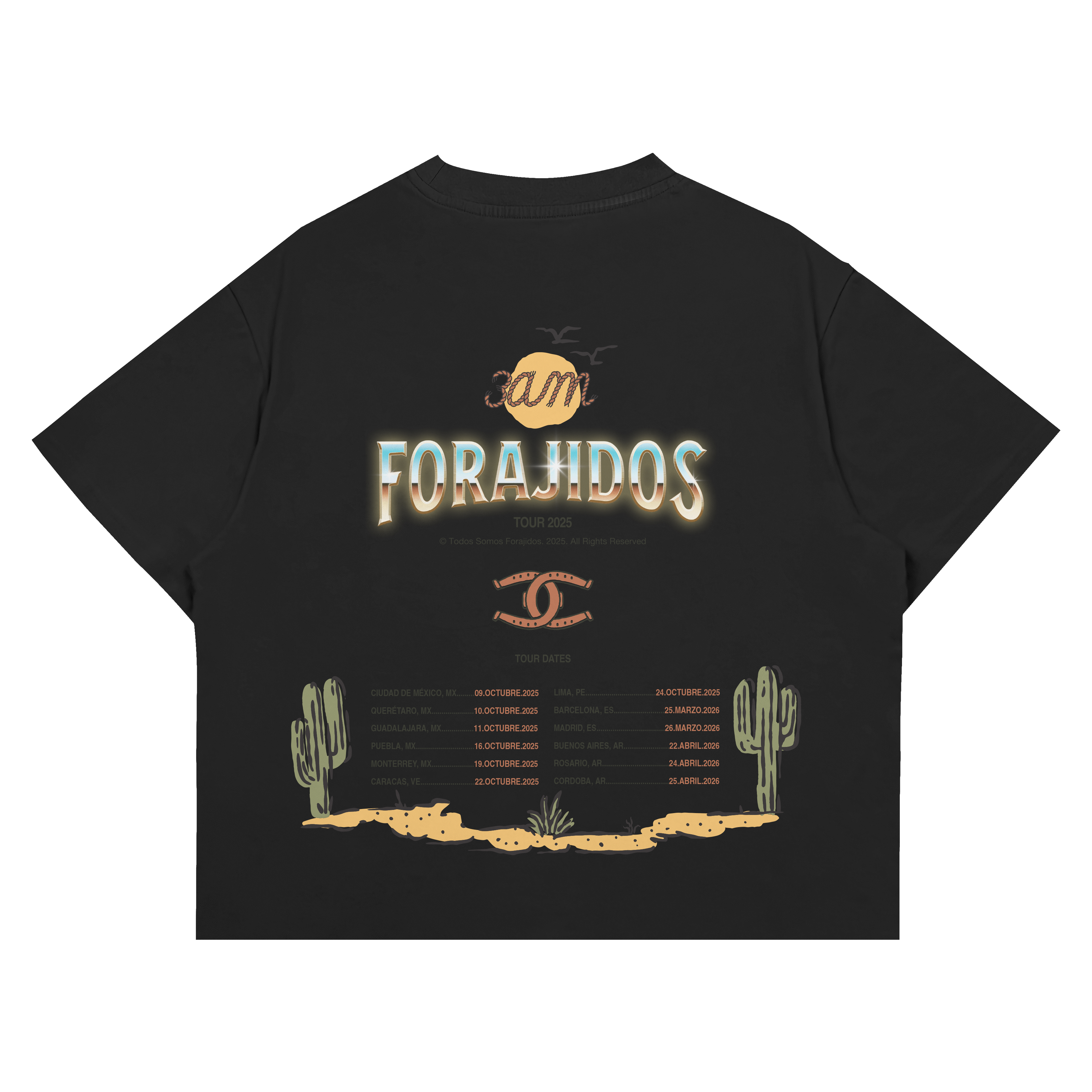 T-shirt Worldwide Tour Black