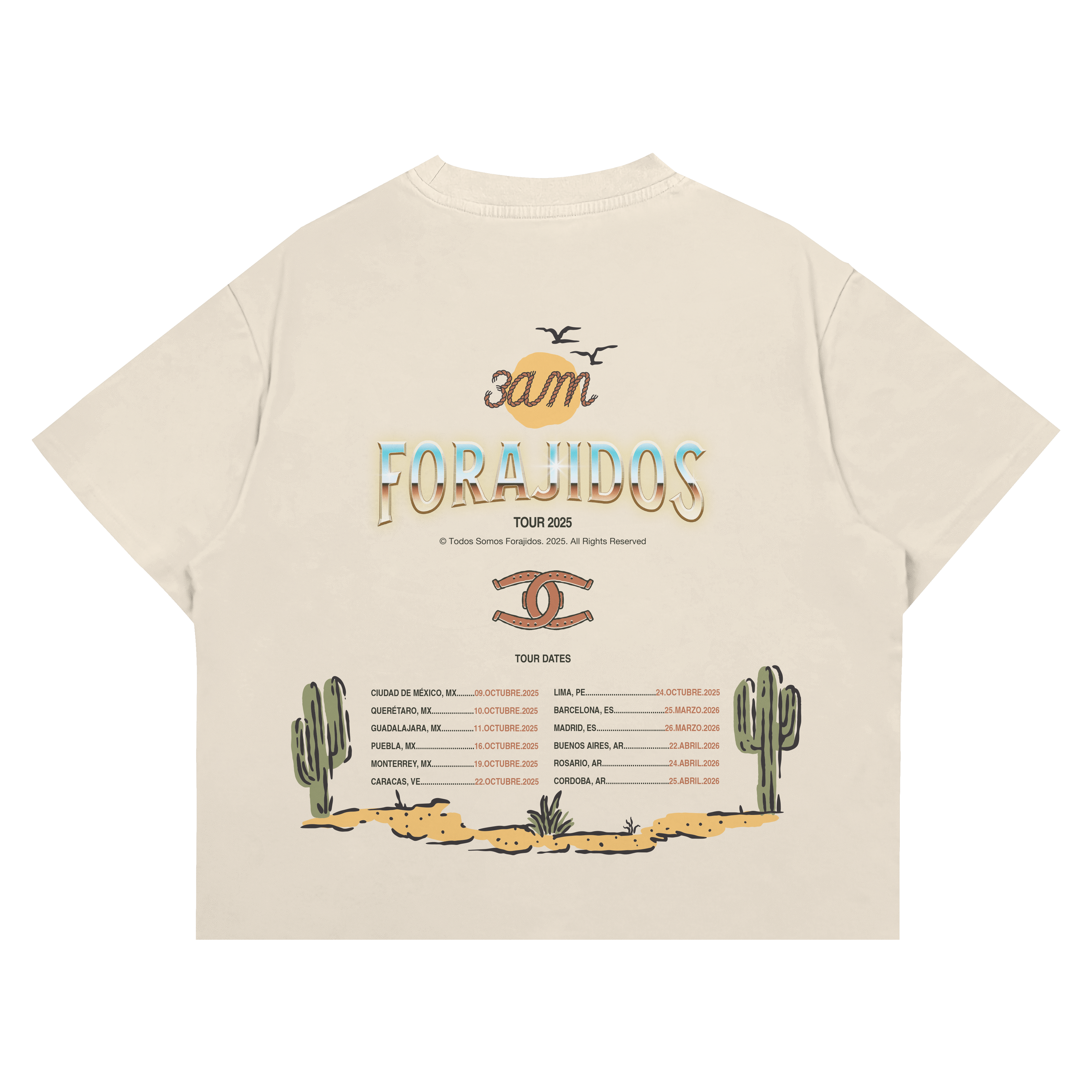 T-shirt Worldwide Tour Ivory